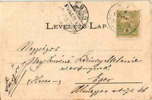 1904 Balatonfüred, Erzsébet udvar. Koller Károly kiadása (EK)