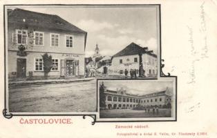 1899 Castolovice with the shop of A. Jelinek and the office of the Peasant Craft Forum (EK)