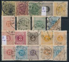 Svédország 19 db klf Hivatalos, portó bélyeg (Mi EUR 312.-)