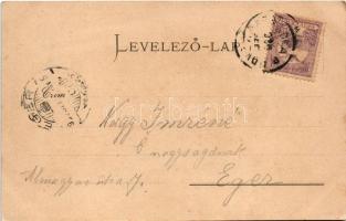 1900 Baja, Tóth Kálmán szülőháza és szobra. Ifj. Wagner Antal kiadása 6884. (EK)