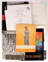 ca 1970-1990 9 db művészeti kiállítási katalógus benne avantgard is,