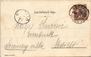 1901 Rozsnyófürdő, Kúpele Roznava (Rozsnyó, Roznava); park. Posner Budapest, Art Nouveau (EK)