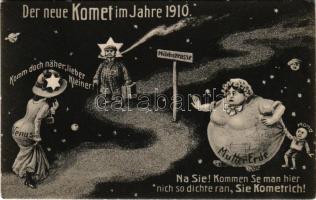 Der neue Komet im Jahre 1910. Na Sie! Kommen Se man hier nich so dichte ran, Sie Kometrich! Milchstr...