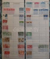 Norvégia, Jugoszlávia, Csehszlovákia, Svédország, Belgium több példányos összeállítások, kb 4-5.000 db bélyeg berakólapokon