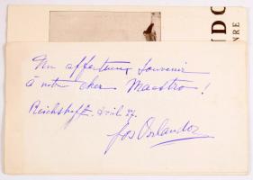 1927 Los Orlandoz mexikói táncos csoport dedikált leporelló 65x17 cm