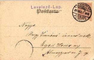 1899 Aus Arkadien I. Nymph. B &amp; S Wien Serie No. 1040. Art Nouveau litho s: Raphael Kirchner...