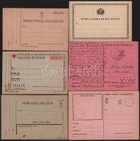 1917-1940 15 db tábori posta levelezőlap, köztük 2 magánkiadás