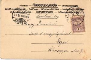 1901 La Guerre Amusante. Capitulation art postcard. Art Nouveau, litho s: M. Raschka (Raphael Kirchn...