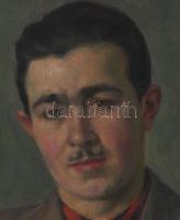 Krizsánné Csikós Antónia (1887-1987): Tóth Sándor nagybányai faszobrász portréja, 1940. Olaj, vászon...