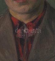 Krizsánné Csikós Antónia (1887-1987): Tóth Sándor nagybányai faszobrász portréja, 1940. Olaj, vászon...