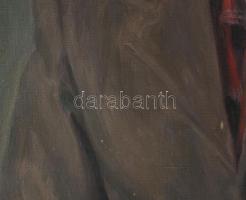 Krizsánné Csikós Antónia (1887-1987): Tóth Sándor nagybányai faszobrász portréja, 1940. Olaj, vászon...