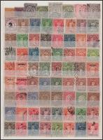 Indiai feudális állam Cochin 99 db klf bélyeg kétoldalas A4-es berakólapon