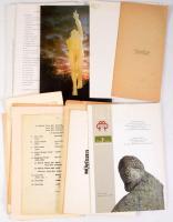 Kb 18 db kiállítási katalógus, meghívó, kisgrafikai kiadvány