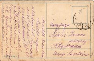 Lady with flowers. B.K.W.I. 134-5. s: August Patek (EB)