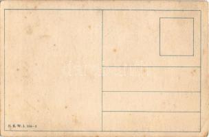 Lady with flowers. B.K.W.I. 134-3. s: August Patek (EK)