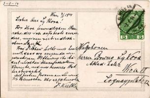 1914 Couple in love. Josef Gerstmayer Wien XIV. s: August Patek