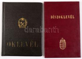 1954 Nagy Sándor Szobrászművész (1923-2017) eredeti szobrász diplomája, valamint 2004-es aranydiplomája.