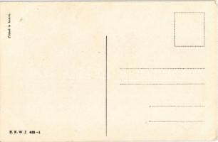 Herzlichen Glückwunsch zum Geburtstage / Girl with Dachshund dog puppies and Birthday greetings. B.K...