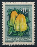 1954 Gyümölcsök (I.) 40f alul hiányos nyomat