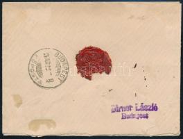 1874 Ajánlott levél Réznyomat 15kr bérmentesítéssel "VESZPRÉM" - Buda