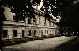 Balf (Sopron), gyógyfürdő. Balfi Fogyasztási Szövetkezet kiadása (ragasztónyom / glue mark)