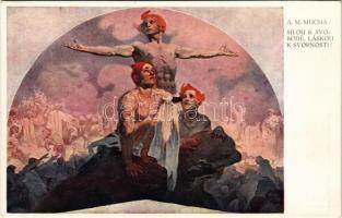 Silou k svobode, láskou k svornosti. Vyzdoba Primatorského Sálu v Obecním Dome Král. Hlav. Mesta Pra...