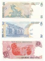 Argentína DN (1984-2014) 1P + 2P + 5P T:UNC-AU
Argentina ND (1984-2014) 1 Peso + 2 Pesos + 5 Pesos ...