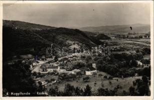 1944 Nagyilonda, Ileanda; látkép, templom. Verbiczky Géza kiadása / general view, church (EB)