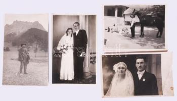 Vegyes régi fotók, fotólapok (családi képek, portrék, csoportképek, stb.), kb. 100 db