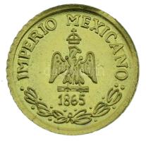 Mexikó DN "Miksa" jelzetlen modern mini Au érem bizonytalan aranytartalommal (0,20g/10mm) ...