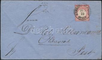 1873 Levél "HAMBURG BAHNHOF" - "PEST"