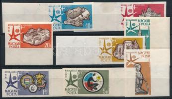 1958 Brüsszeli Világkiállítás ívszéli vágott sor (4.000)