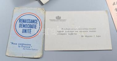 Vegyes papírrégiség tétel