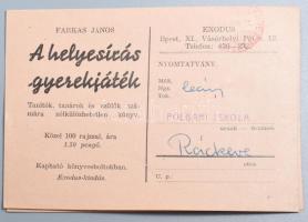 Vegyes papírrégiség tétel