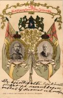 Till minne af K. M. Konung Oscar II's 75 ars Jubileum 1904. Brödrafolkens väl / 75th birthday o...