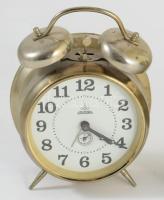 2 darab fém ébresztőóra, jó állapotban, m: 16 cm alatt