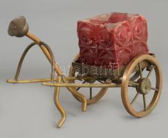 Riksa alakos gyertyatartó, 23x15 cm