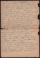 ca 1990 Gyarmathy Tihamér (1915 - 2005) festőművész dedikál, eredeti fotó, hozzá a művész két autogr...