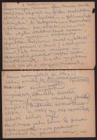 ca 1990 Gyarmathy Tihamér (1915 - 2005) festőművész dedikál, eredeti fotó, hozzá a művész két autogr...