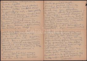 ca 1990 Gyarmathy Tihamér (1915 - 2005) festőművész dedikál, eredeti fotó, hozzá a művész két autogr...