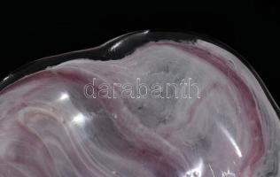 Krémesen színezett kínáló, jelzés nélkül, hibátlan, 18x16 cm