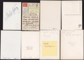 Operaénekesek aláírása az őket ábrázoló képeken, 8 db - Richard Holm, Murray Dickie, Mario Malagnini...