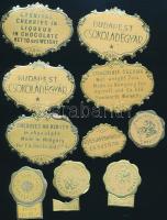 Budapest Csokoládégyár etikettcímkéi