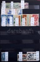 Francia gyarmatok 1970-1990 teljes sorok, értékek 10 lapos A4 berakóban, több száz darab bélyeg