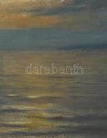 Muzsinszki Nagy Endre (1886-1975): Balatoni fények. Olaj, karton. Jelezve jobbra lent (halványan). D...