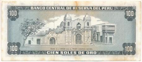 Peru 1971. 100S T:XF hajtatlan, fo.
Peru 1971. 100 Soles C:XF unfolded, spotted
Krause P#102b
