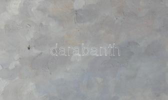 Muzsinszki Nagy Endre (1886-1975): Vitorlások a Balatonon Siófoknál. Olaj, vászon. Jelezve jobbra le...