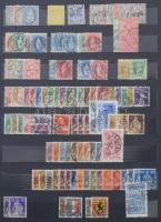 Svájc, Ukrajna összeállítás A4-es berakóban, sok sorral, jobb értékekkel, javarészt pecsételt anyag (Mi EUR ca. 3.960,-)