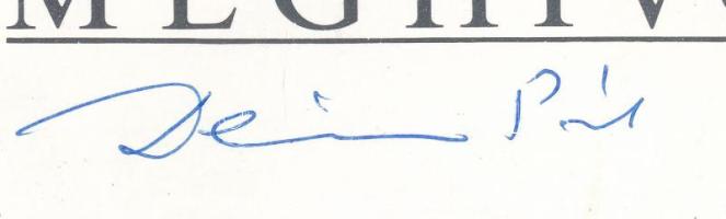 1992 Deim Pál (1932-2016) festőművész autográf aláírása kiállítási meghívóján