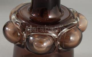 Ismeretlen iparművész: Hólyagos váza. Jelzés nélkül, hibátlan, m: 20,5 cm